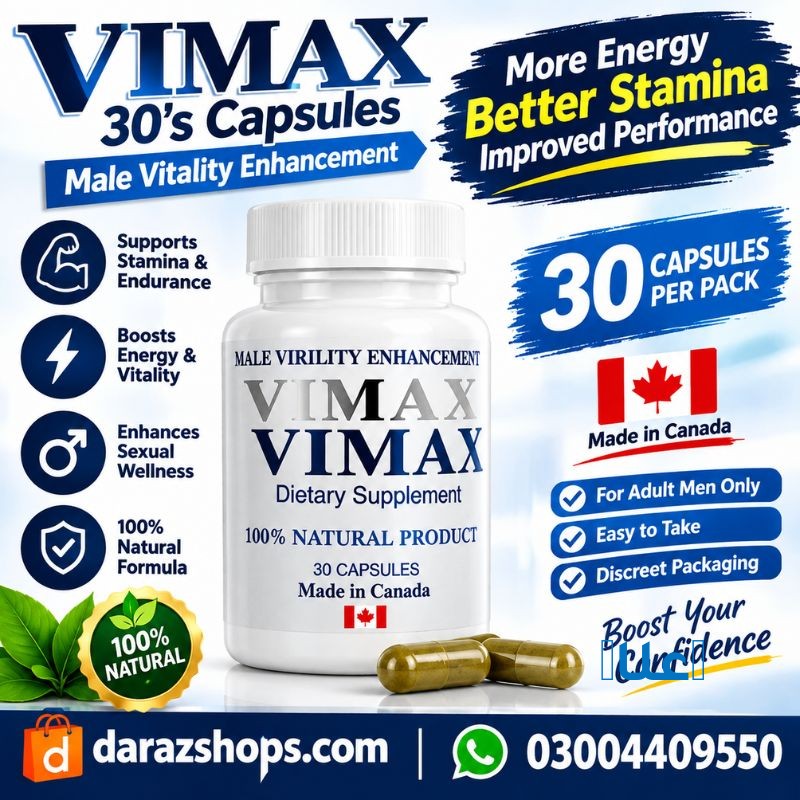 Vimax 30's Capsules In Lahore 03004409550